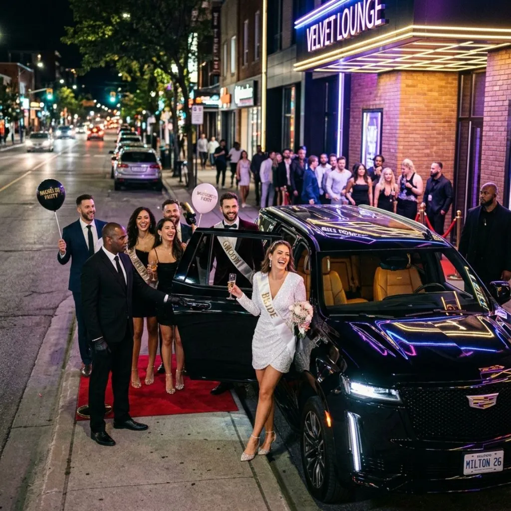 Bachelor & Bachelorette Party Limo Service in Milton | Premium SUV Party Transport